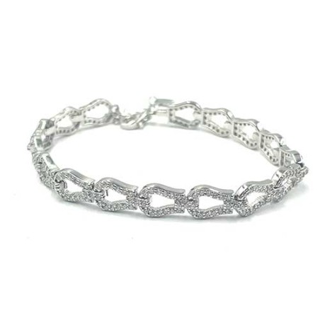 Bracciale argento e zirconi